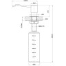Дозатор LEMARK EXPERT LM8201PBG для жидких моющих средств врезной, бежевый