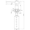 Дозатор LEMARK EXPERT LM8203BL для жидких моющих средств врезной черный